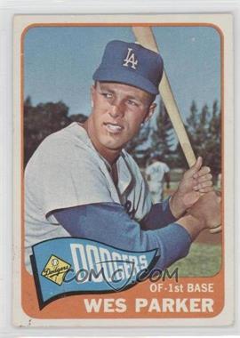 1965 Topps - [Base] - Blank Back #_WEPA - Wes Parker