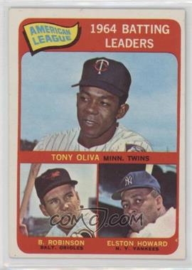 1965 Topps - [Base] #1 - League Leaders - Tony Oliva, Brooks Robinson, Elston Howard