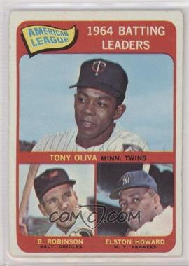 1965 Topps - [Base] #1 - League Leaders - Tony Oliva, Brooks Robinson, Elston Howard