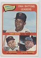 League Leaders - Tony Oliva, Brooks Robinson, Elston Howard