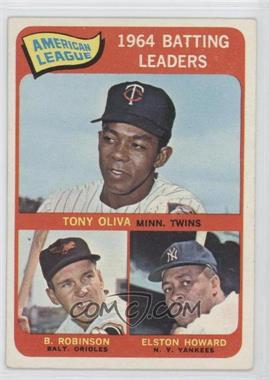 1965 Topps - [Base] #1 - League Leaders - Tony Oliva, Brooks Robinson, Elston Howard