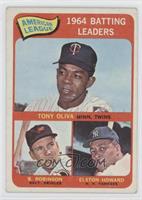 League Leaders - Tony Oliva, Brooks Robinson, Elston Howard [Noted]