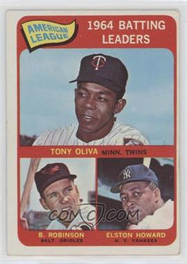 1965 Topps - [Base] #1 - League Leaders - Tony Oliva, Brooks Robinson, Elston Howard