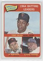 League Leaders - Tony Oliva, Brooks Robinson, Elston Howard