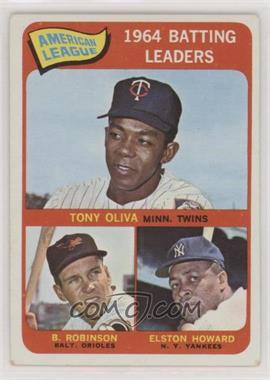 1965 Topps - [Base] #1 - League Leaders - Tony Oliva, Brooks Robinson, Elston Howard