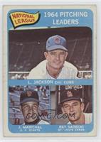 League Leaders - Larry Jackson, Juan Marichal, Ray Sadecki