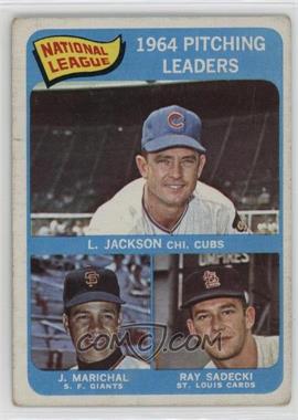 1965 Topps - [Base] #10 - League Leaders - Larry Jackson, Juan Marichal, Ray Sadecki