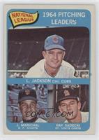 League Leaders - Larry Jackson, Juan Marichal, Ray Sadecki