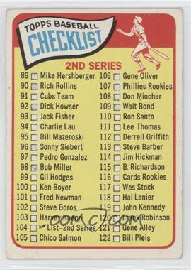 1965 Topps - [Base] #104 - Checklist - Cards 89-176 (2nd Series)