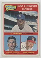 League Leaders - Al Downing, Camilo Pascual, Dean Chance [Good to VG&…