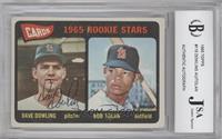 1965 Rookie Stars - Dave Dowling, Bobby Tolan [JSA Certified Encased&…