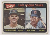 1965 Rookie Stars - Dave Dowling, Bobby Tolan [Poor to Fair]