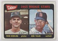 1965 Rookie Stars - Dave Dowling, Bobby Tolan