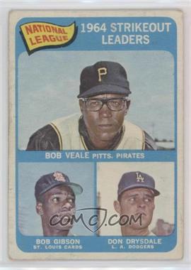 1965 Topps - [Base] #12 - League Leaders - Bob Veale, Bob Gibson, Don Drysdale