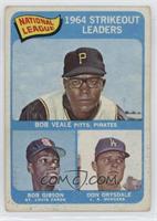 League Leaders - Bob Veale, Bob Gibson, Don Drysdale [Good to VG̴…