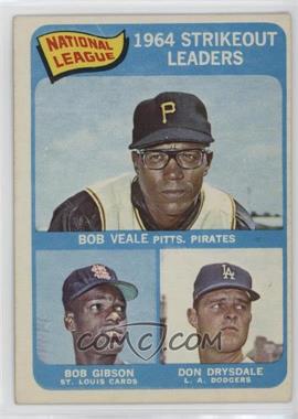 1965 Topps - [Base] #12 - League Leaders - Bob Veale, Bob Gibson, Don Drysdale