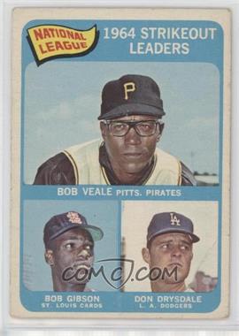 1965 Topps - [Base] #12 - League Leaders - Bob Veale, Bob Gibson, Don Drysdale