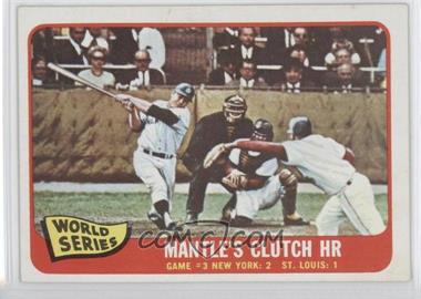 1965 Topps - [Base] #134 - 1964 World Series - Mantle's Clutch HR
