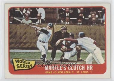 1965 Topps - [Base] #134 - 1964 World Series - Mantle's Clutch HR