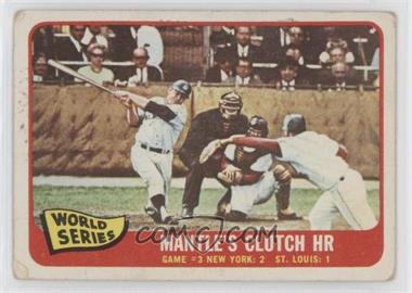 1965 Topps - [Base] #134 - 1964 World Series - Mantle's Clutch HR [Good to VG‑EX]