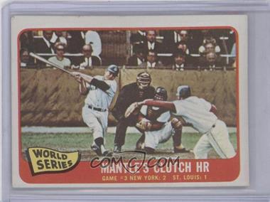 1965 Topps - [Base] #134 - 1964 World Series - Mantle's Clutch HR [Good to VG‑EX]