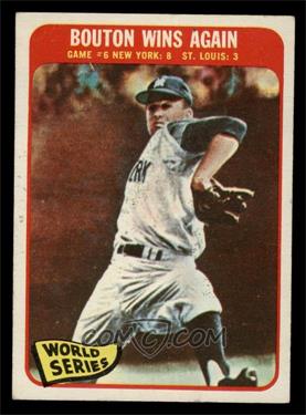 1965 Topps - [Base] #137 - 1964 World Series - Bouton Wins Again [VG EX]