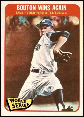 1965 Topps - [Base] #137 - 1964 World Series - Bouton Wins Again [NM+]