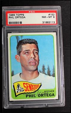 1965 Topps - [Base] #152 - Phil Ortega [PSA 8 NM‑MT]