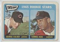 1965 Rookie Stars - George Culver, Tommie Agee [COMC RCR Poor]