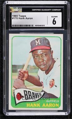 1965 Topps - [Base] #170 - Hank Aaron [CGC 6 EX/NM]