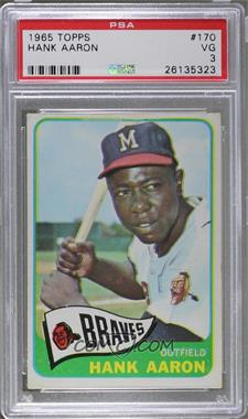 1965 Topps - [Base] #170 - Hank Aaron [PSA 3 VG]