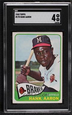 1965 Topps - [Base] #170 - Hank Aaron [SGC 4 VG/EX]