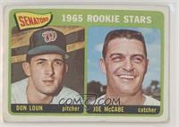 1965 Rookie Stars - Don Loun, Joe McCabe [Good to VG‑EX]