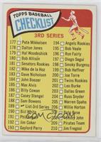 Checklist - Cards 177-264 (3rd Series)