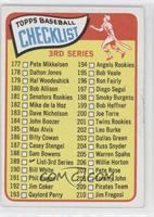Checklist - Cards 177-264 (3rd Series) [Noted]