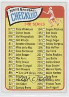 Checklist - Cards 177-264 (3rd Series) [Noted]
