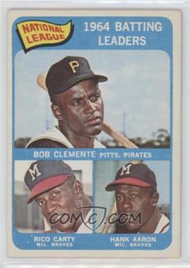 1965 Topps - [Base] #2 - League Leaders - Roberto Clemente, Rico Carty, Hank Aaron (Bob Clemente on Card)