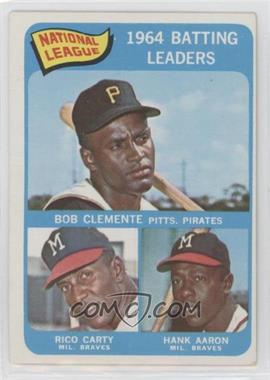 1965 Topps - [Base] #2 - League Leaders - Roberto Clemente, Rico Carty, Hank Aaron (Bob Clemente on Card)