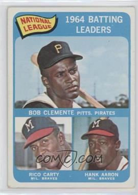 1965 Topps - [Base] #2 - League Leaders - Roberto Clemente, Rico Carty, Hank Aaron (Bob Clemente on Card)