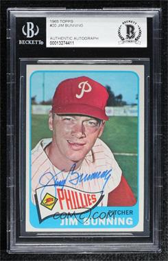 1965 Topps - [Base] #20 - Jim Bunning [BAS BGS Authentic]