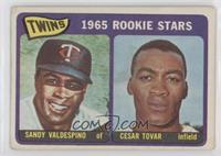 1965 Rookie Stars - Sandy Valdespino, Cesar Tovar