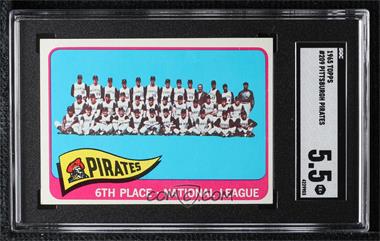 1965 Topps - [Base] #209 - Pittsburgh Pirates Team [SGC 5.5 EX+]