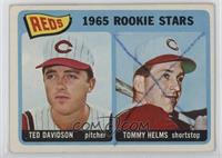 1965 Rookie Stars - Ted Davidson, Tommy Helms [Poor to Fair]