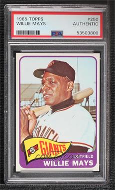 1965 Topps - [Base] #250 - Willie Mays [PSA Authentic]