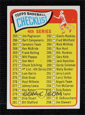 1965 Topps - [Base] #273 - Checklist - Cards 265-352 (4th Series)