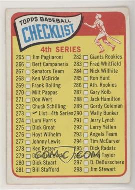 1965 Topps - [Base] #273 - Checklist - Cards 265-352 (4th Series)