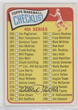 1965 Topps - [Base] #273 - Checklist - Cards 265-352 (4th Series)