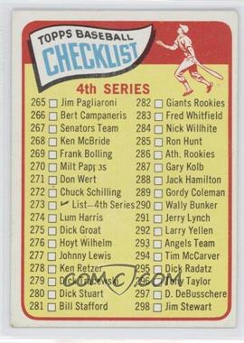 1965 Topps - [Base] #273 - Checklist - Cards 265-352 (4th Series)