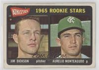 1965 Rookie Stars - Jim Dickson, Aurelio Monteagudo [Good to VG‑…