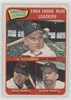 League Leaders - Harmon Killebrew, Boog Powell, Mickey Mantle